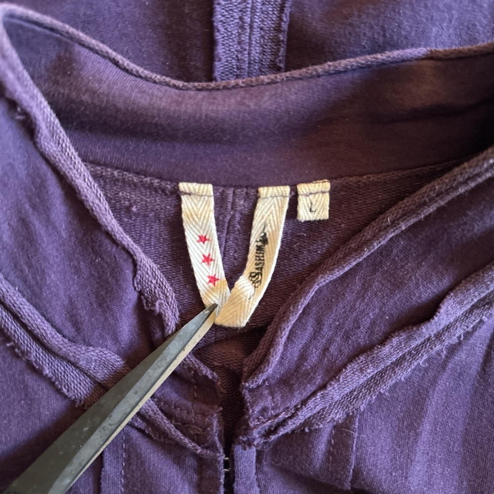 Purple Ruffled Open-Front Blazer - Picture 6 of 6